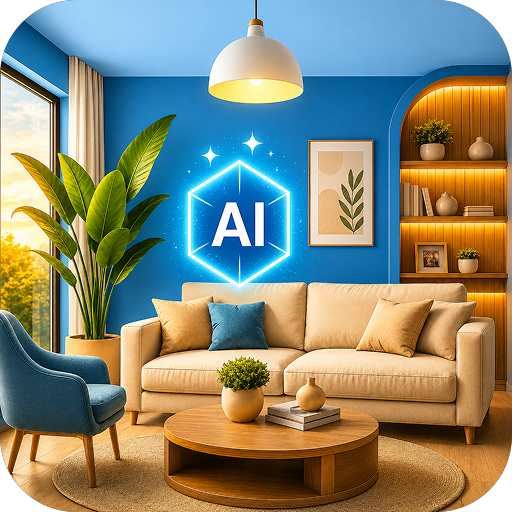 AI Interior Design Play graphic
